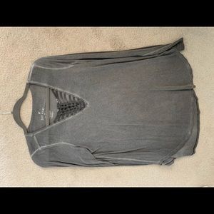 American Eagle Knot Front Long Sleeve Tee